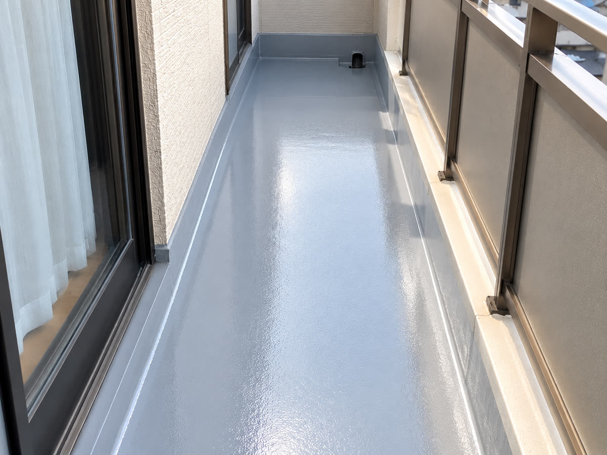 FRP防水の施工後
